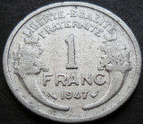 Cumpara ieftin Moneda istorica 1 FRANC - FRANTA, anul 1947 *cod 3163, Europa