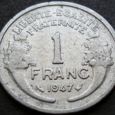 Moneda istorica 1 FRANC - FRANTA, anul 1947 *cod 3163