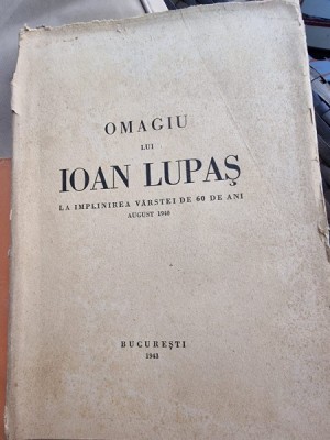 Omagiu lui Ioan Lupas la implinrea varstei de 60 de ani. foto