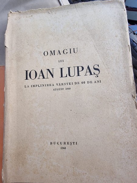 Omagiu lui Ioan Lupas la implinrea varstei de 60 de ani.