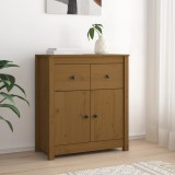 Servantă, maro miere, 70x35x80 cm, lemn masiv de pin