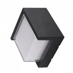 Lampa LED, 12 W, 4000 K, 900 lm, culoare alb neutru, forma patrata, Negru