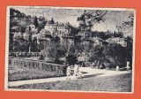 AMS @ - CARTE POSTALA, BRASOV - PARCUL PUBLIC, CIRCULATA, 1949, sepia gri