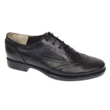 Pantofi dama casual din piele naturala de culoare neagra - P29NBOX