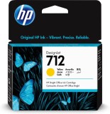 Cartus cerneala Original HP Yellow nr.712 pentru DesignJet Studio 24|Studio 36|T230|T250|T630|T650 38ml "3ED69A"