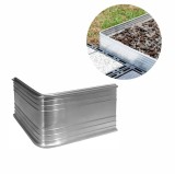 Eckwinkel 90grad f&uuml;r Ultra Starke Alu Rasenkante 14cm | Beeteinfassung | Beetumrandung | Beetbegrenzungen