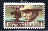 SUA 1975, D.W. Griffith, Arta, Film, serie neuzata, MNH, Nestampilat