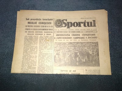 ZIARUL SPORTUL 25 IUNIE 1981 foto