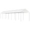 Gossi foisor cu acoperis, alb, 13,38x2,28x2,69 m, polietilena