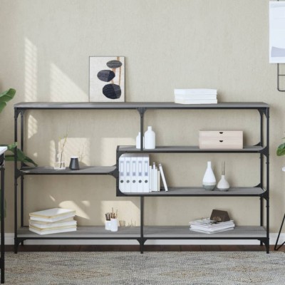 Gossi masuta consola, gri sonoma, 160x32x95 cm, lemn prelucrat foto