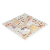 Covor de joaca puzzle din spuma EVA pentru copii Farm, 21 piese, 90,5x90,5 cm