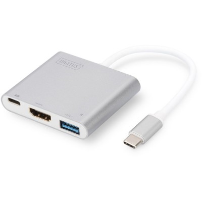 Adaptor USB 3.0 tip &amp;quot;C&amp;quot; - HDMI multiport, 4K, Power delivery, Digitus foto