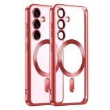 Husa pentru samsung galaxy s25 plus, atasare magnetica, magsafe, red
