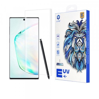 Folie de protectie Ecran Lito pentru Samsung Galaxy Note 10+ 5G N976 / Note 10+ N975, Sticla Securizata, UV Glue, 3D foto