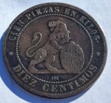 235. Moneda Spania 10 centimos 1870