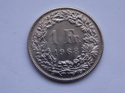 1 FRANC 1968 ELVETIA-XF foto