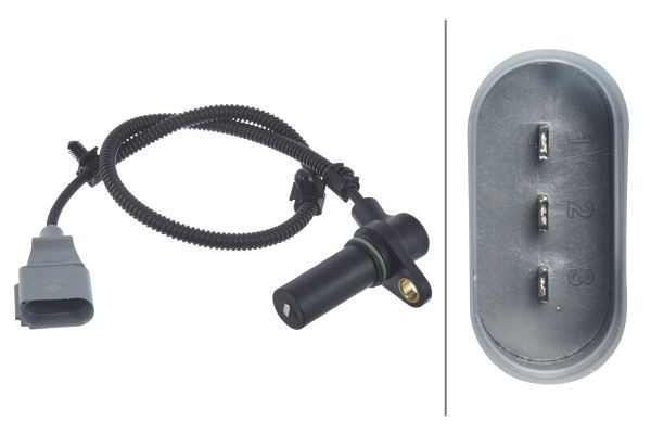 HELLA 6PU 009 167-251 Senzor impulsuri, arbore cotit