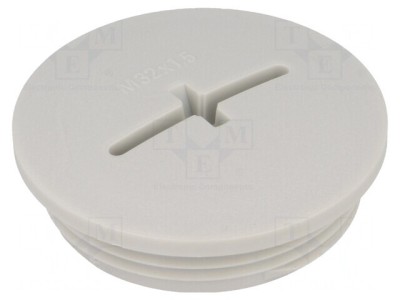 Capac protecție poliamidă gri 10mm M50 IP54 foto