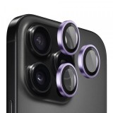 Folie de protectie Camera Spate Blueo Metal Frame pentru Apple iPhone 14 Pro Max / 14 Pro, Sticla Securizata, Mov