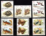 A11 TX1 3 - 1993 - Fauna protejata - perechi de doua timbre, Nestampilat