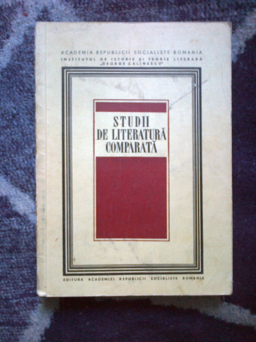 n4 STUDII DE LITERATURA COMPARATA - ALEXANDRU DIMA