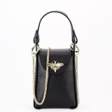 Cumpara ieftin Geanta neagra mica din piele naturala 1021 127