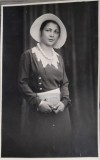 1931 Foto tip CP, moda interbelica, Bucuresti, N, Buzdugan&amp;Fiul, doamna eleganta