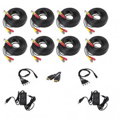 Pachet accesorii pentru instalare Kit supraveghere video cu 8 camere SafetyGuard Surveillance