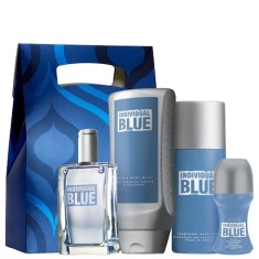 Set Individual Blue 4 produse + Punga cadou foto