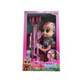 Set Papusa, Cry Babyes, cu carut si biberon, 27cm