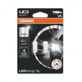 Set 2 becuri Osram LEDriving SL 6000k alb rece canbus W5W T10 12V 2825DWP-02B