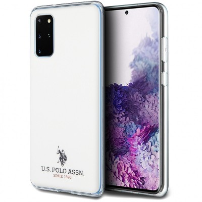 Husa TPU U.S. Polo Small Horse pentru Samsung Galaxy S20 Plus G985 / Samsung Galaxy S20 Plus 5G G986, Alba USHCS67TPUWH foto