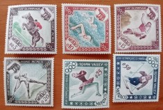 MONACO-1960-&#039;&#039;ANUL OLIMPIC-ROMA si SQUO -VALLEY&#039;&#039;-Serie completa 6v-MNH NESTAMP. -Calitate EXTRA