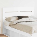 vidaXL Tăblie cap cu headboard Alb 140 cm Lemn compozit 887537