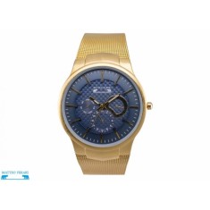 Ceas Barbatesc Matteo Ferari Gold/Blue Elegant II