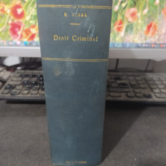 Georges Vidal Cours de droit criminel et de science penitentiaire Paris 1921 140