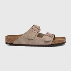 Birkenstock papuci Arizona VL 0051461 bărbați, culoarea bej 0051461-sand