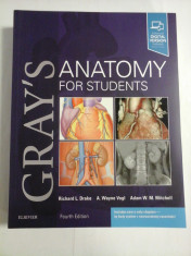 ANATOMY FOR STUDENTS * GRAY&amp;#039;S - Richard L. Drake * A. Wayne Vogl * Adam W. M. Mitchell foto