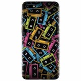 Husa silicon pentru Huawei Y5 2018, Audio Cassette Color Vector