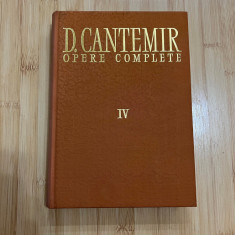 DIMITRIE CANTEMIR - OPERE COMPLETE - VOL. 4 - 1973