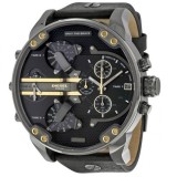 Diesel DZ7348, Mr Daddy 2.0 Ceas Cronograf Baterie cu Negru Brățară din piele