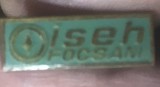 Insigna AMS1 Insigna Veche ISEH Focsani - Intreprinderea de Scule si Elemente Hidraulice - Emblema Vintage Colectie Fabrica Uzina Metal Email