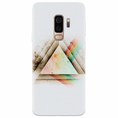 Husa silicon pentru Samsung S9 Plus, Abstract Grunge Light Triangle foto