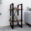VidaXL Bibliotecă cu 2 niveluri stejar maro 40x30x70 cm lemn compozit 821302