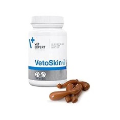 Supliment pentru blana si piele, Vetoskin 300 mg Twist-Off - 60 Capsule