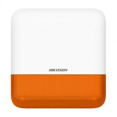 Sirena wireless AX PRO de exterior cu flash, led Portocaliu, 868Mhz - HIKVISION DS-PS1-E-WE-O foto