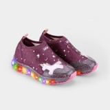 Pantofi Sport LED Bibi Roller Celebration New Unicorn 34 EU, Mov, BIBI Shoes