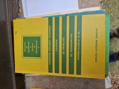 Culegere de probleme de trigonometrie vintage foto