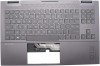 Carcasa superioara cu tastatura palmrest Laptop, HP, Omen 15-EK, 15-EN, 15Z-EN, TPN-Q238, TPN-Q236, M00666-001, KEQ46G3ETA, iluminata, monochrome, lay