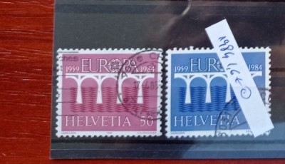 TS21 - Timbre serie CCCP - Elvetia - Helvetia 1984 foto